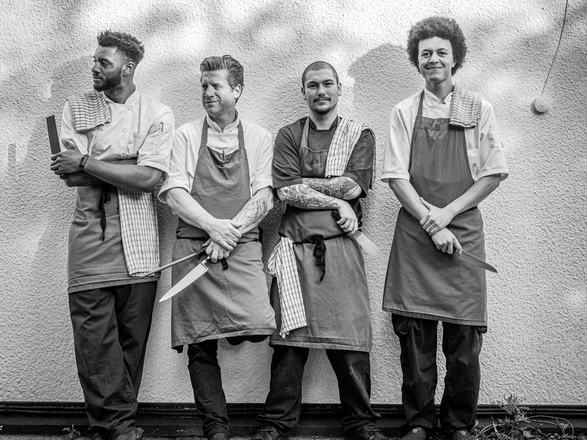 The kitchen team at Edie’s restaurant